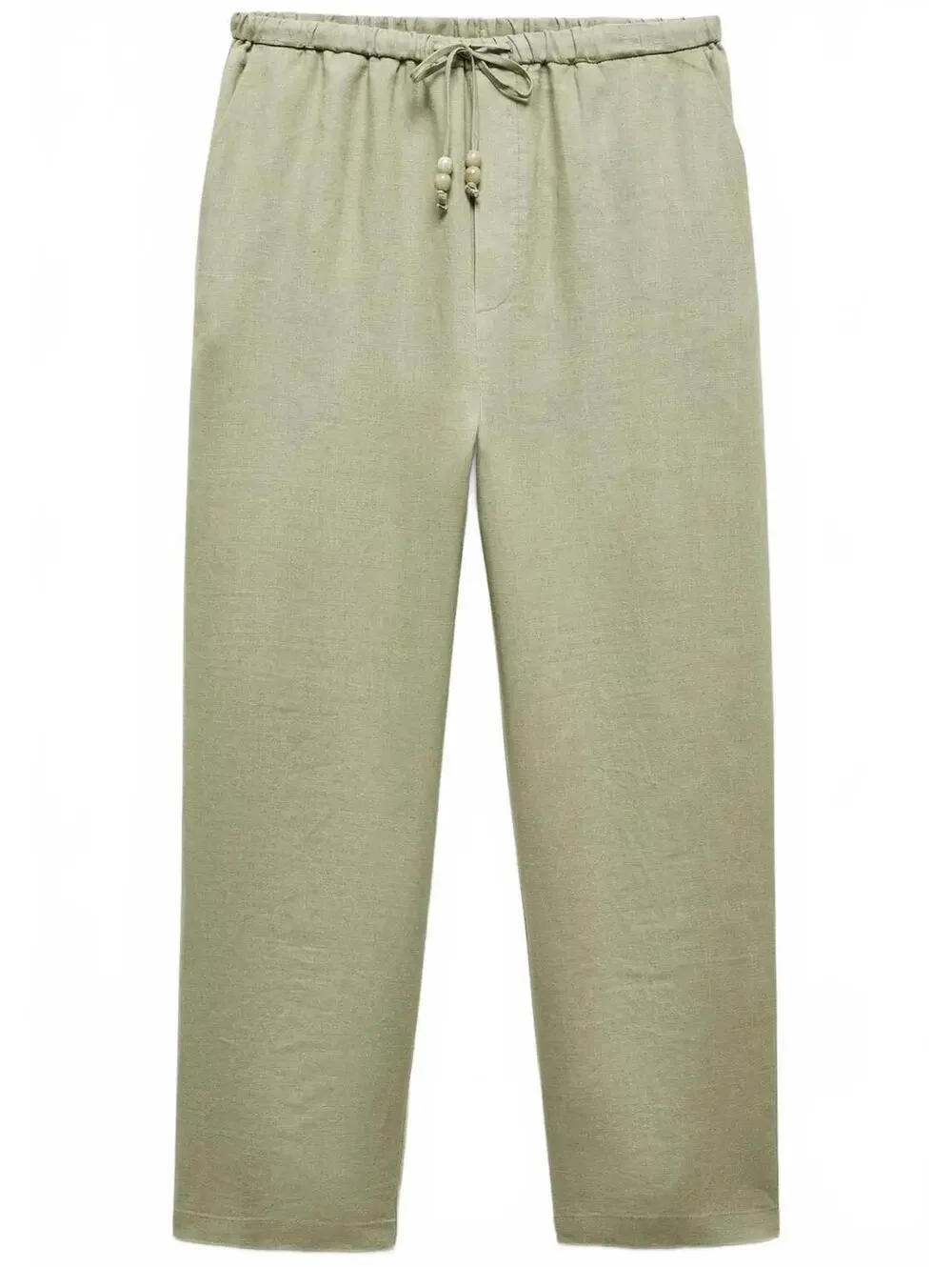Mango 100% Linen Pants Green NWT Size Small